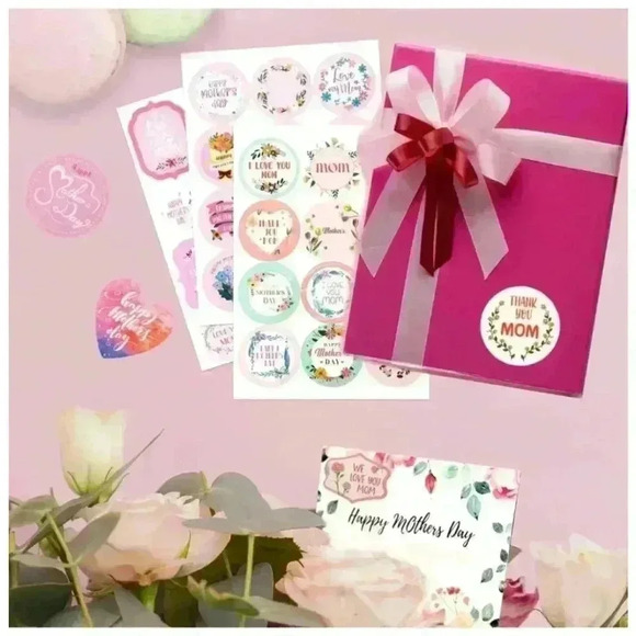 Unbranded Mother's Day Stickers, Party, 16 Sheets, Pink - Picture 5 of 8